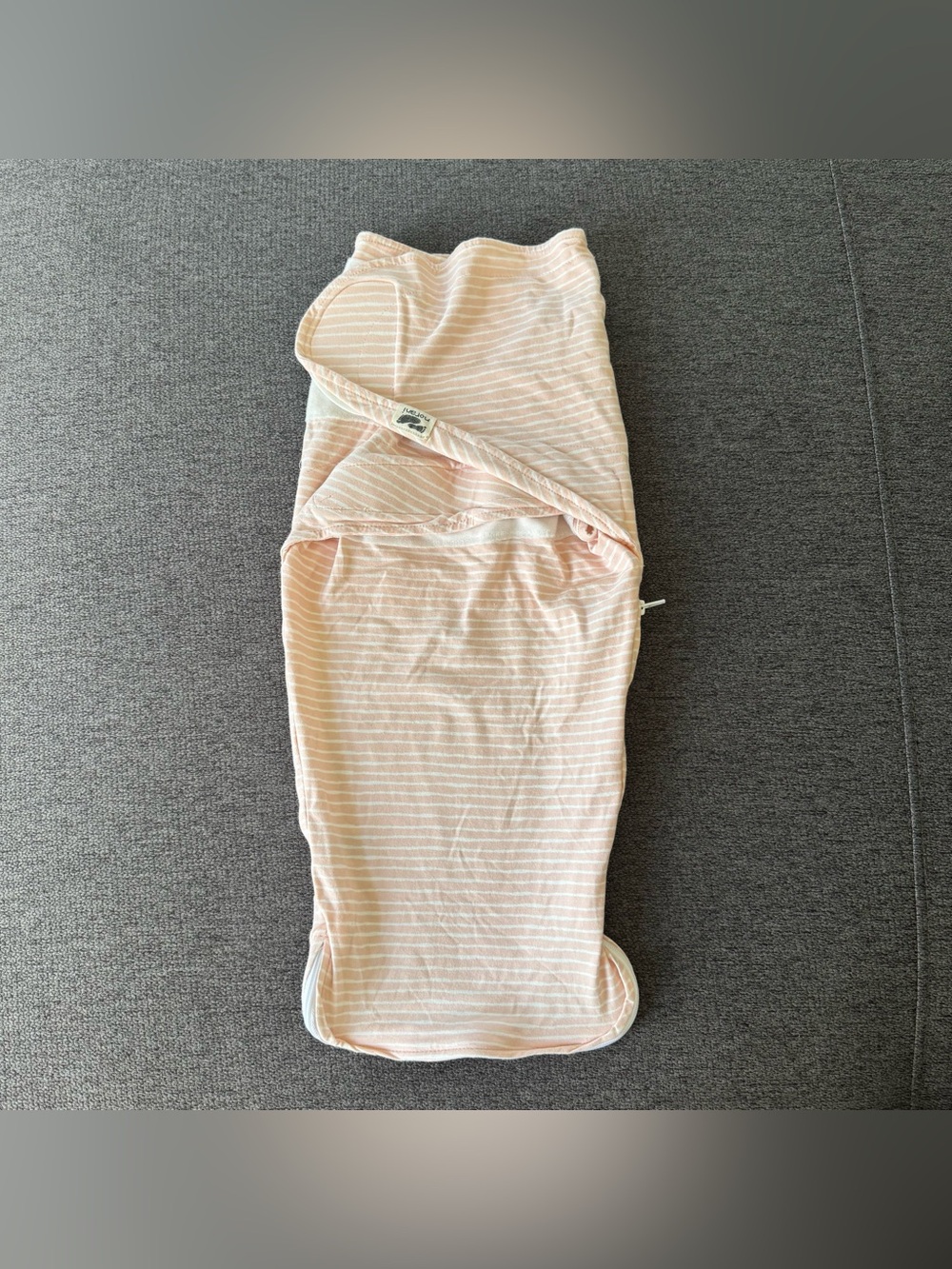 Norani Organic Cotton Swaddle Wrap Sleep Pink Stripes Baby Girl OS NB-3M